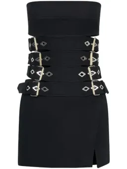 Dion Lee Belt Cinched Mini Dress Black Size AU 10 for rent on The Volte - image 4