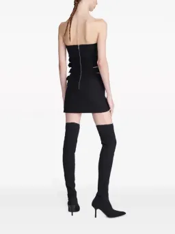 Dion Lee Belt Cinched Mini Dress Black Size AU 10 for rent on The Volte - image 3