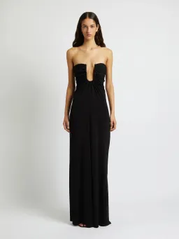 Christopher Esber Arced Palm Dress in Black Size S / AU 8 for rent on The Volte - image 1