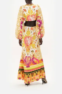 Camilla Squid Squad - U-Ring Cut Out Dress Yellow Multi Size S / AU 10 for rent on The Volte - image 3