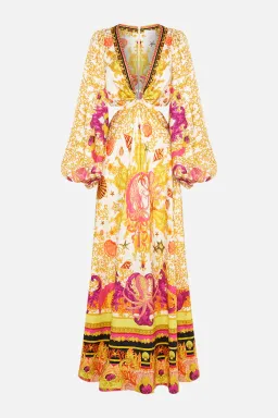 Camilla Squid Squad - U-Ring Cut Out Dress Yellow Multi Size S / AU 10 for rent on The Volte - image 6