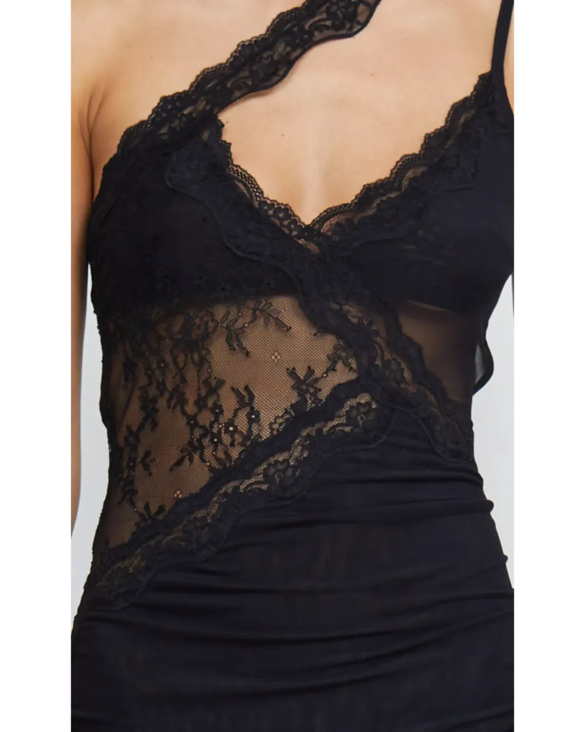 Bec & Bridge Ria Asym Mini Dress Black Size AU 8 - Image 2