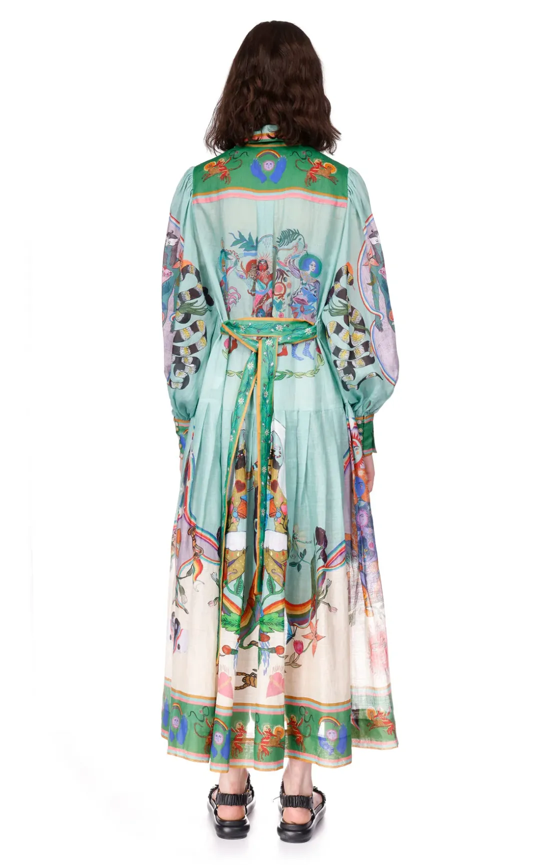 Alemais Evergreen Shirt Dress Multi Size 16 for rent on The Volte - main image