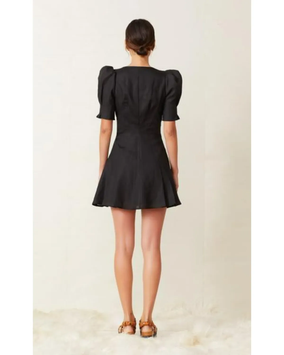 Bec & Bridge Puka Shell Dress Black Size AU 8 - Image 2