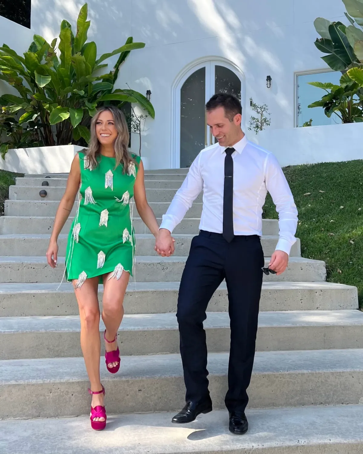 Kourh Onirique Crystal Mini Dress Green Size 10 - Image 2