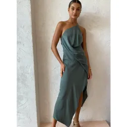 One Fell Swoop Harlequin Dress in Viridian Size 6 for rent on The Volte - image 2