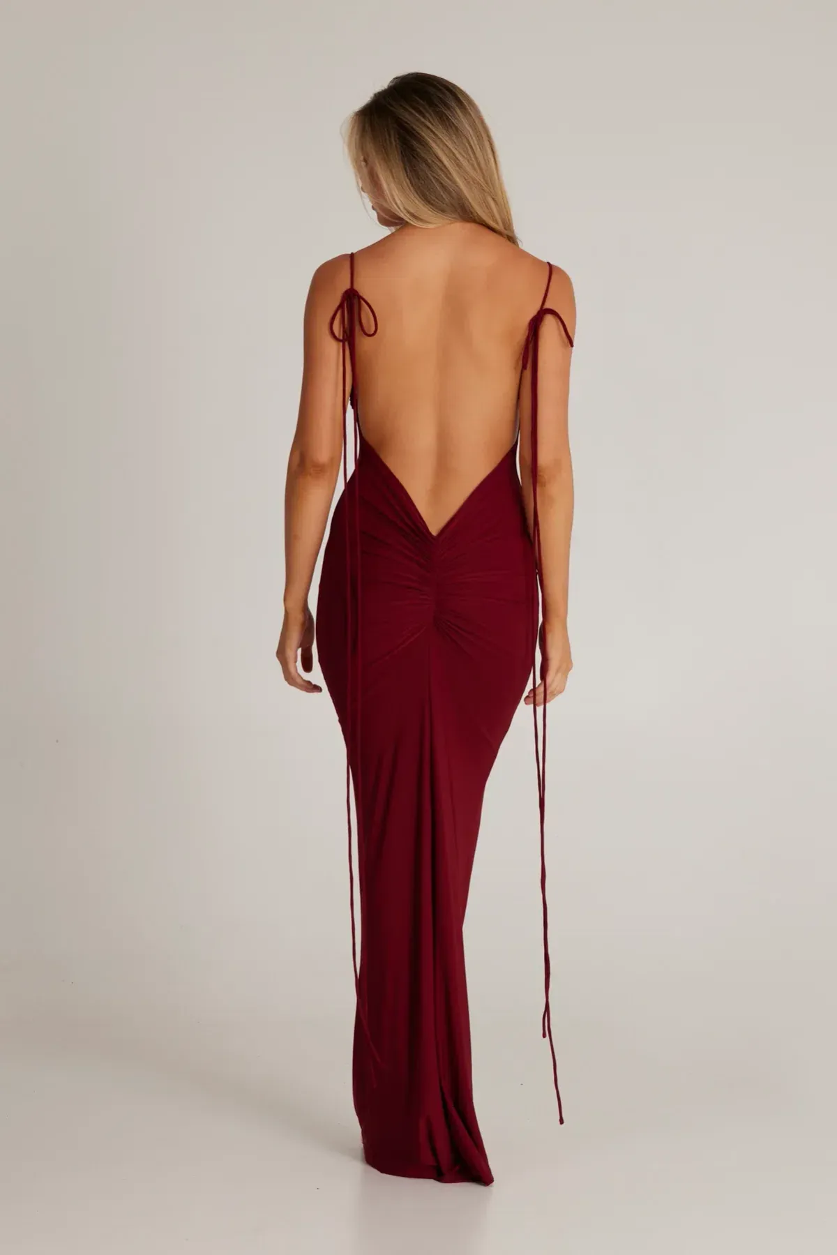 Melani the Label Jiani Gown Wine Size Small / AU 8 - Image 2
