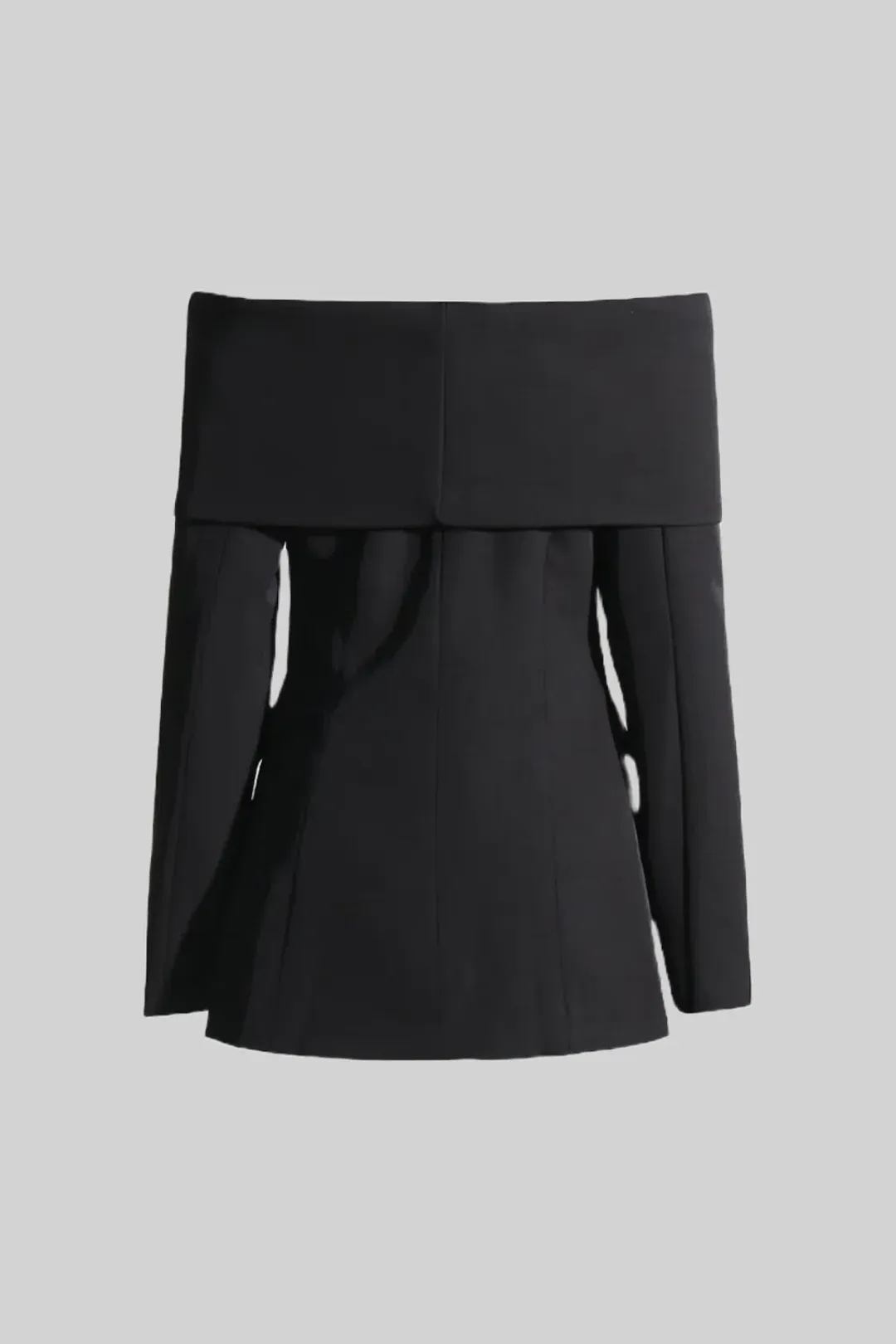 Sierra Darien Cut Out Shoulder Jacket and High Waist Loose Pants Set Black Size M / AU 10 for rent on The Volte - main image