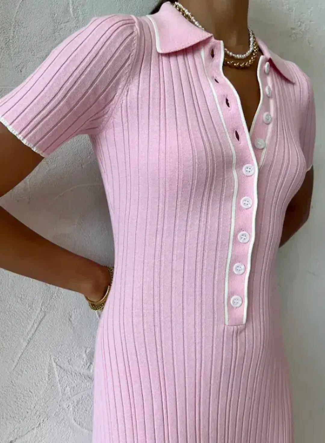 Anna Quan Penelope Midi Dress Marshmallow Pink Size 10 for rent on The Volte - main image