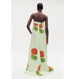 Oroton Posie Geranium Print Gown Sea Spray Size AU 12 for rent on The Volte - image 3