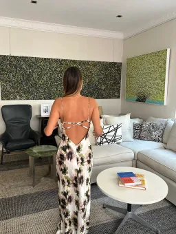 Bec & Bridge Bloom Silk Maxi Dress Floral Size 8 for rent on The Volte - image 3