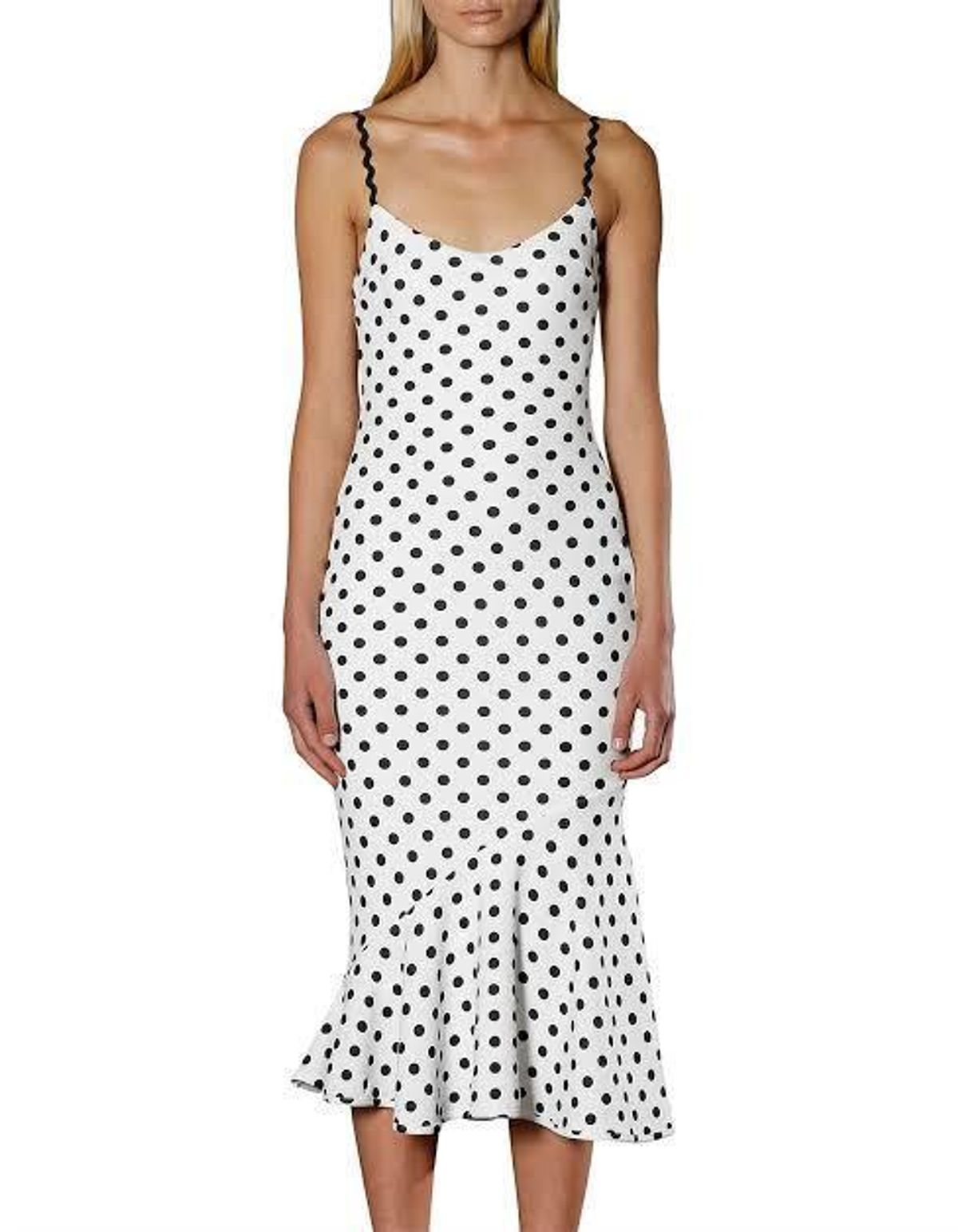 By Johnny Polka Bias Slip Dress Size 12 - Image 1