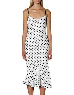 By Johnny Polka Bias Slip Dress Size 12 for rent on The Volte - image 1