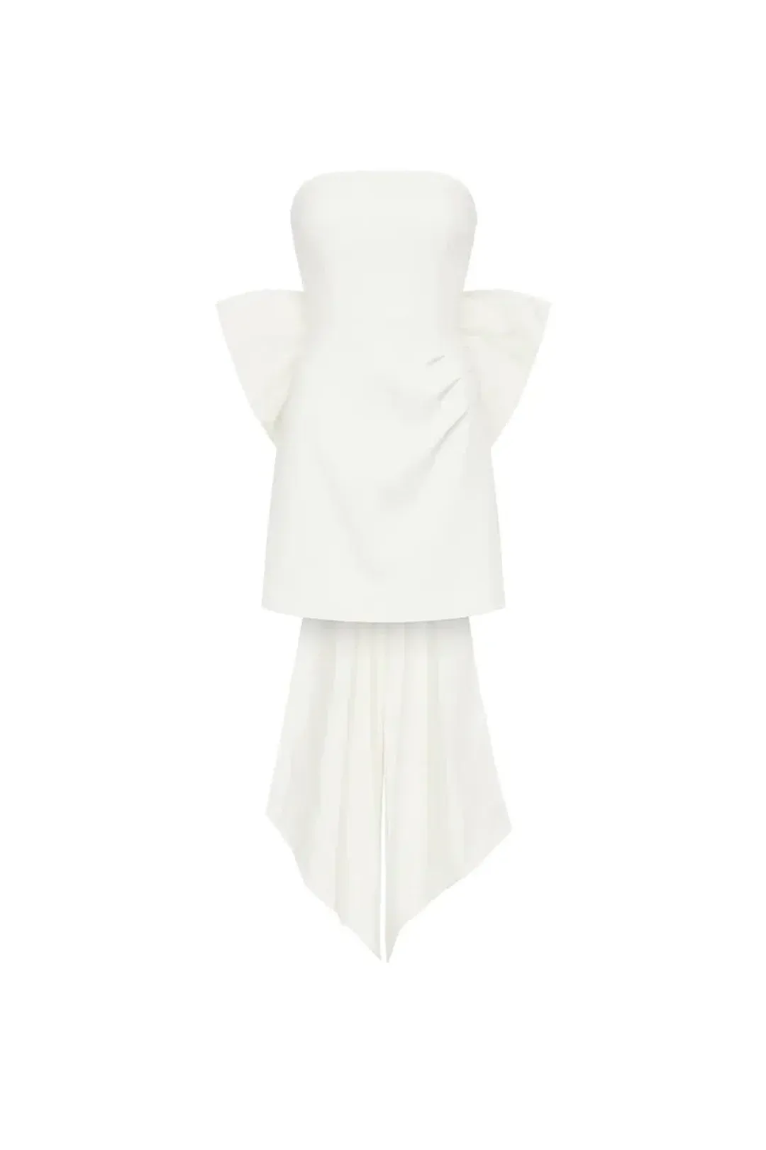 Rebecca Vallance Madeline Strapless Mini White Size 8 for rent on The Volte - main image