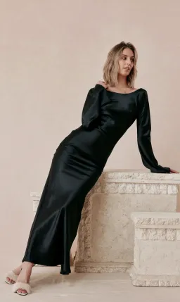 Caitlin Crisp Diana Dress Black Size 8 for rent on The Volte - image 2