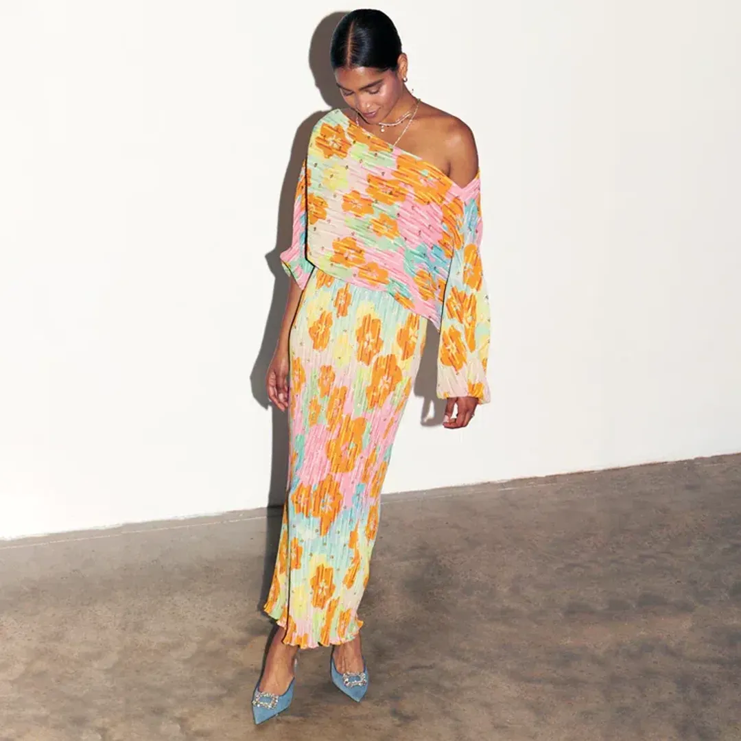 Never Fully Dressed Ombre Long Sleeve Tilly Dress Multi Size 16 for rent on The Volte - main image