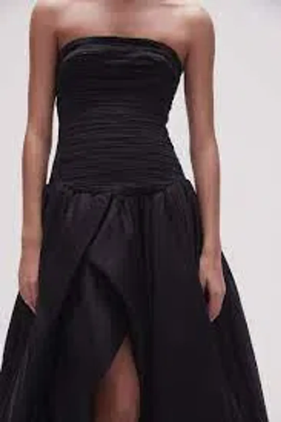 Aje Violette Bubble Hem Maxi Dress Black Size 12 for rent on The Volte - main image