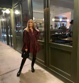 Aje Francis Zip Smock Mini Dress Chestnut Red Size 8 for rent on The Volte - image 4