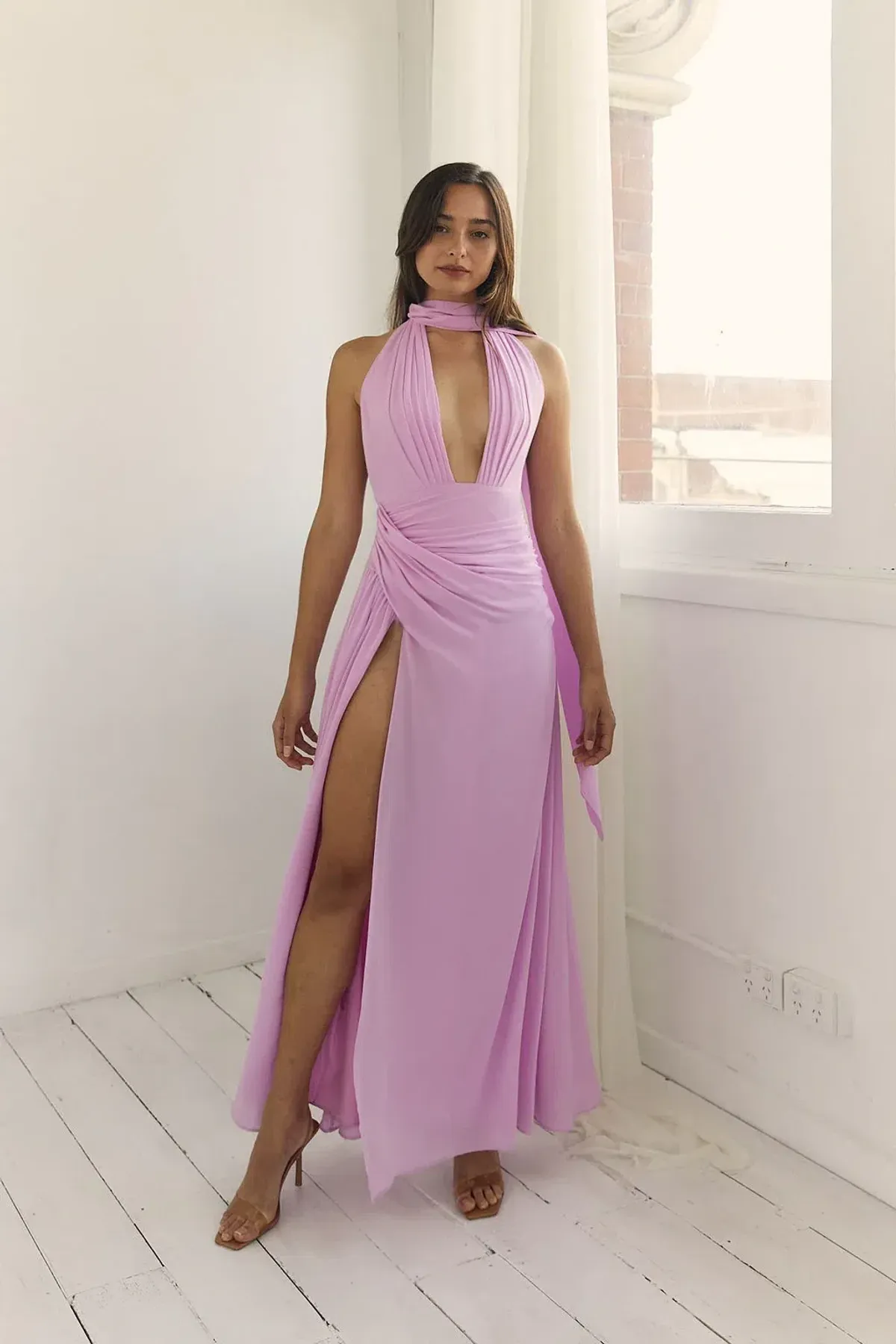 Calia Collection Antonia Dress Soft Pink Size 8 for rent on The Volte - main image