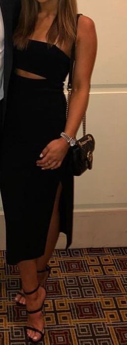 Bec & Bridge Midi Dress Black Size 8 for rent on The Volte - image 1