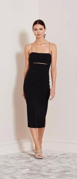 Bec & Bridge Midi Dress Black Size 8 for rent on The Volte - image 2