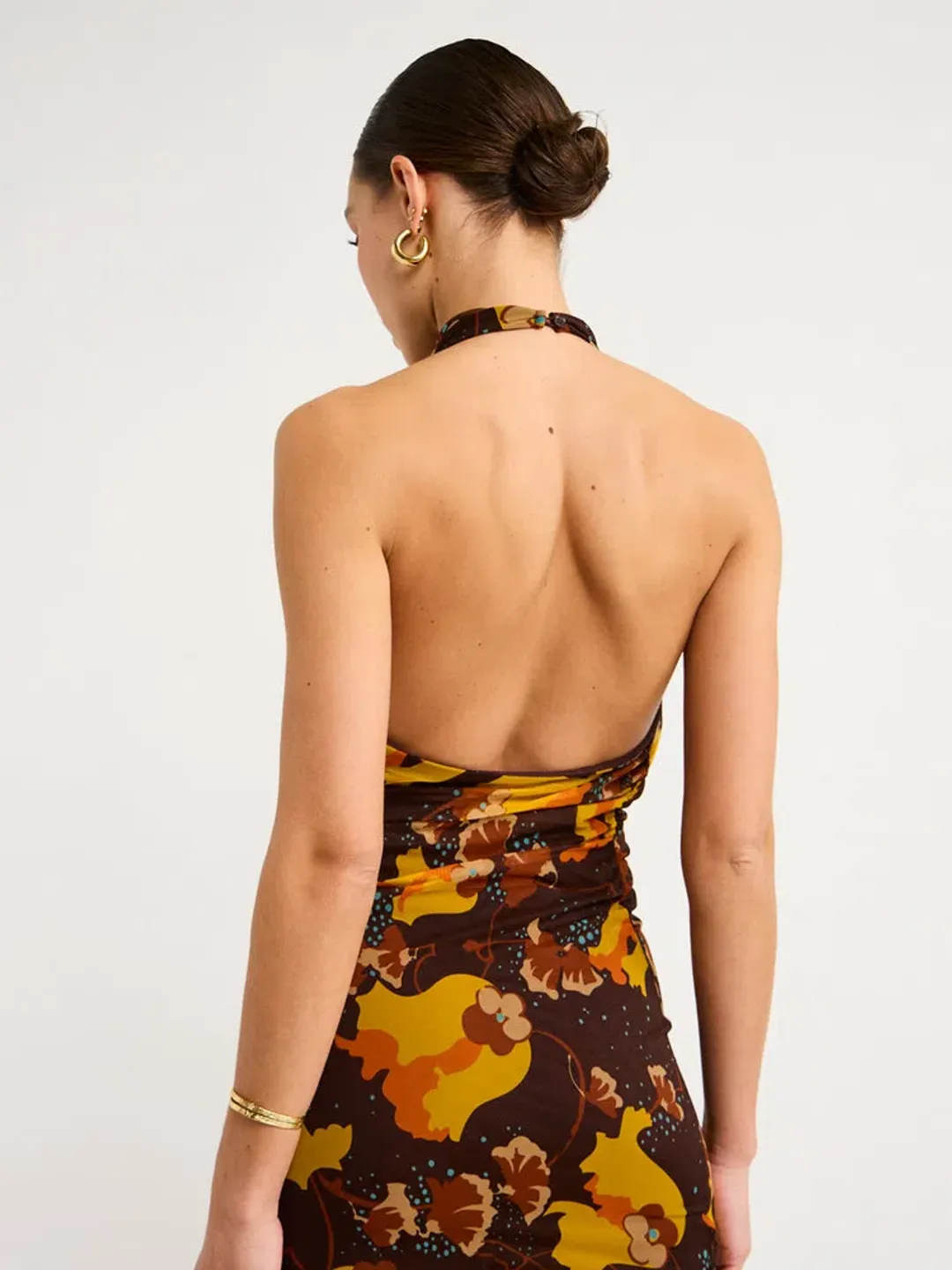 Sir The Label Jacques Mesh Halter Midi Dress Size 1/Au 8 for rent on The Volte - main image