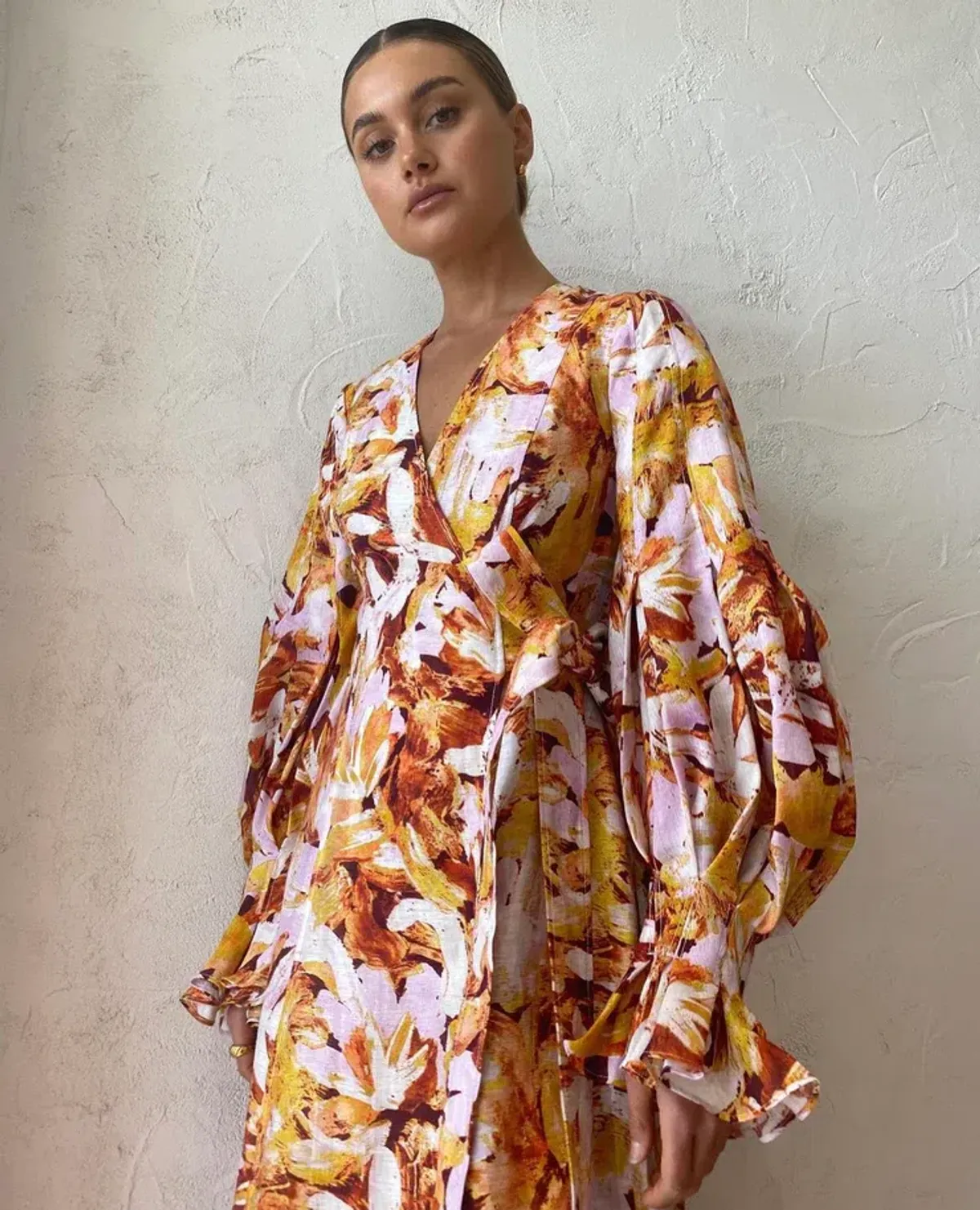 Acler Lydford Midi Dress in Lilac Brush Size 16 - Image 2