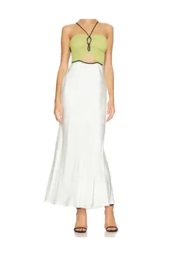 Bec & Bridge Carmen Maxi Dress Ivory/Pistachio Size 12 for rent on The Volte - image 3