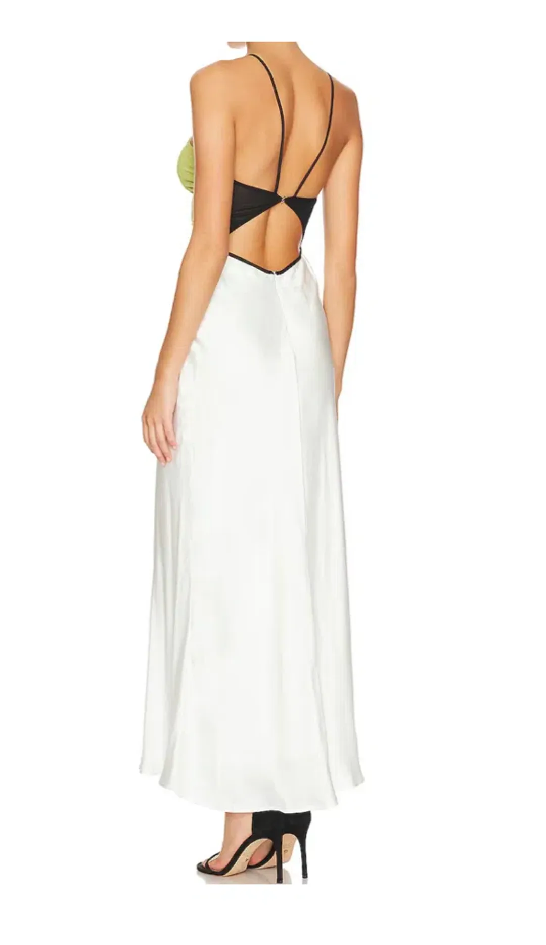 Bec & Bridge Carmen Maxi Dress Ivory/Pistachio Size 12 for rent on The Volte - main image
