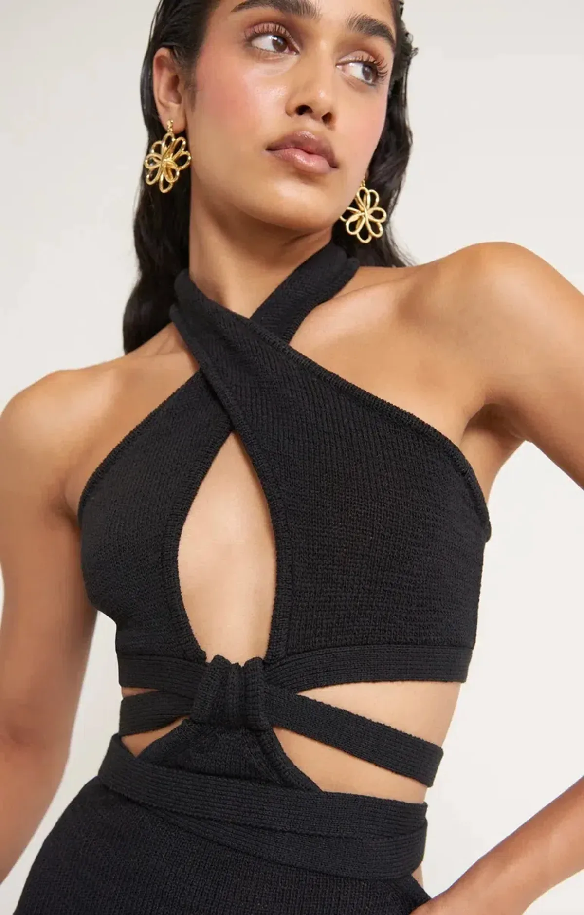 Cult Gaia Aziza Midi Dress Black Size 6 - Image 2