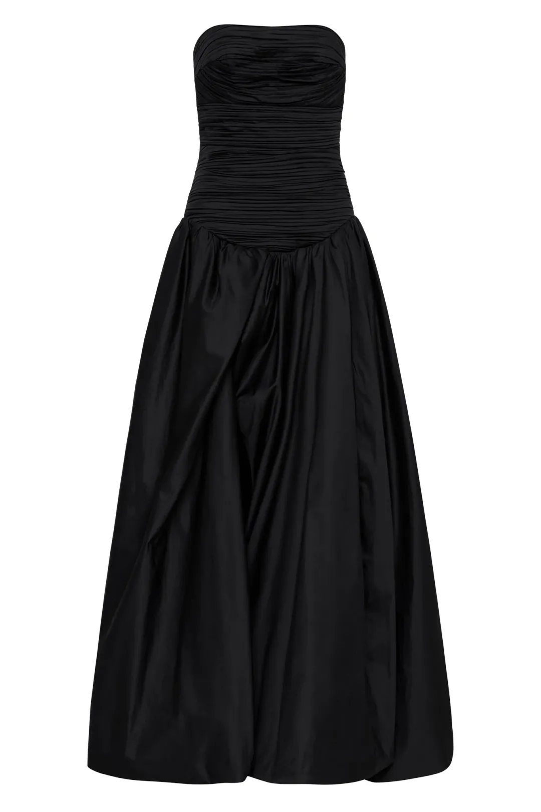 Aje Violette Bubble Hem Maxi Dress Black Size 6 for rent on The Volte - main image