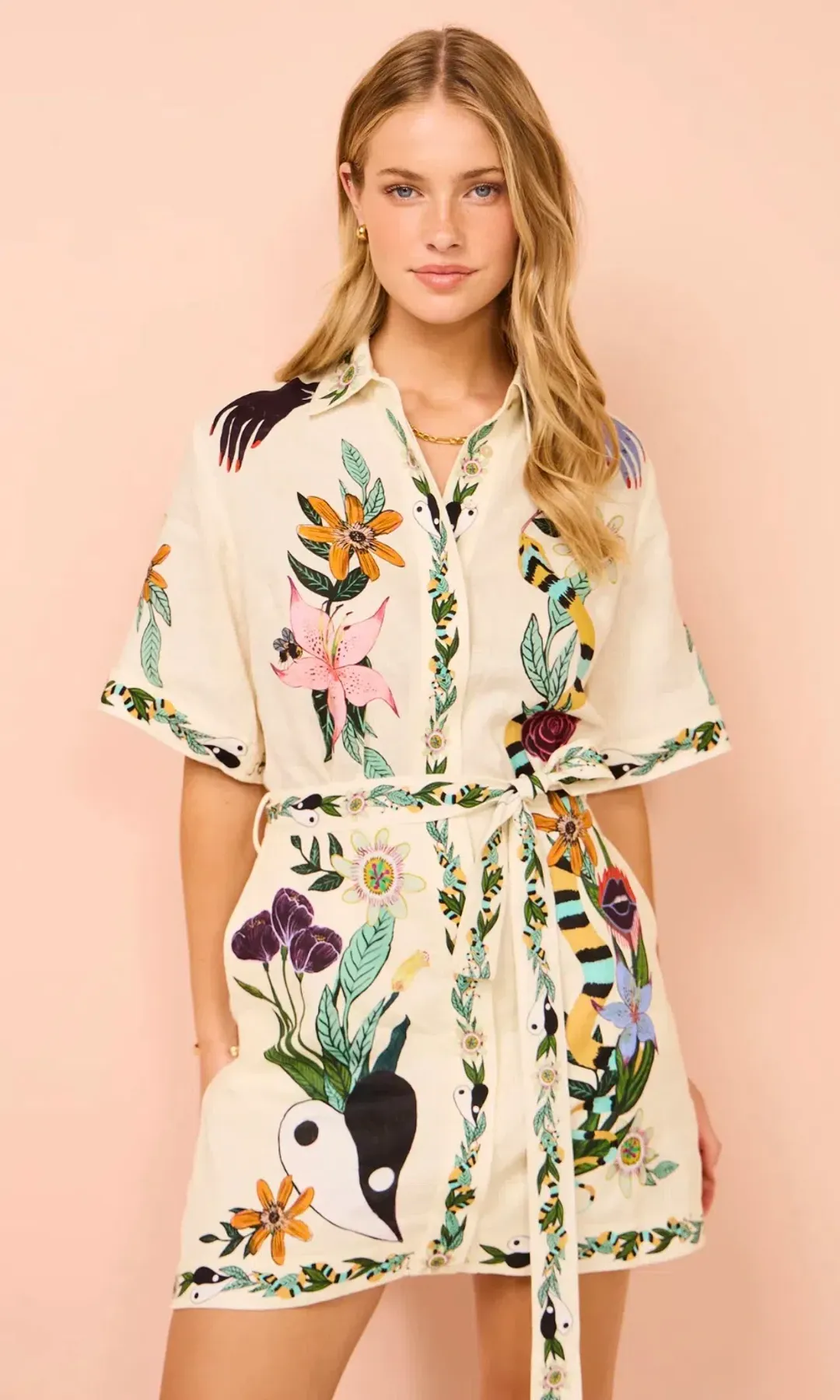 Alemais Meagan Mini Dress Print Size 6 for rent on The Volte - main image