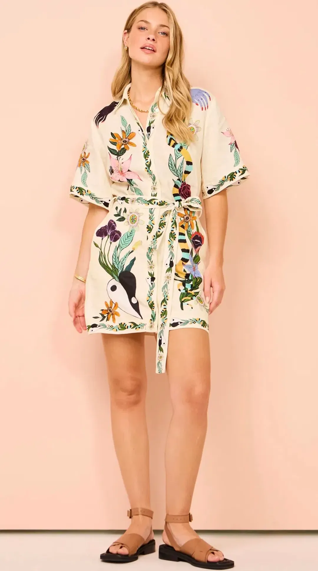 Alemais Meagan Mini Dress Print Size 6 for rent on The Volte - main image