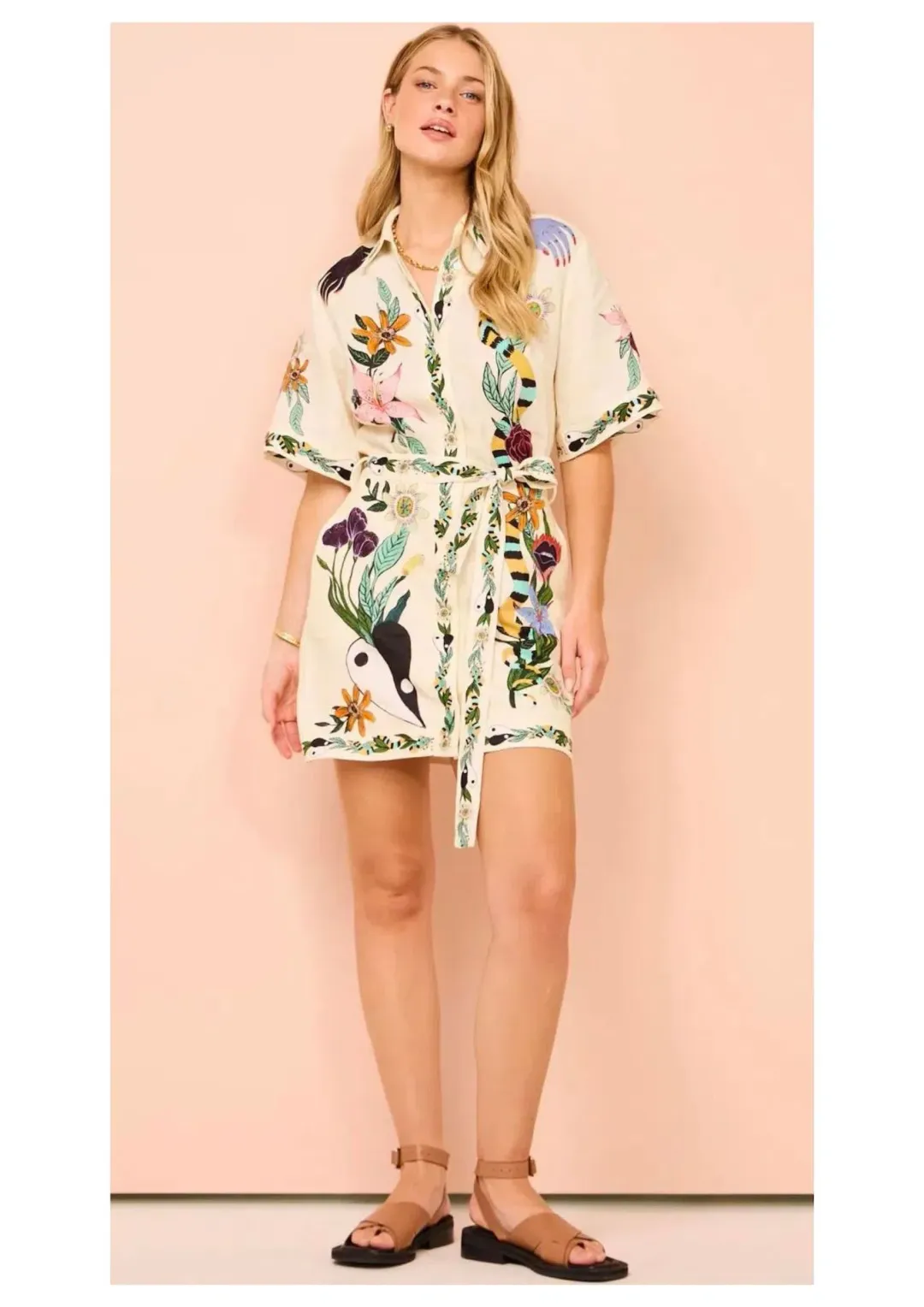 Alemais Meagan Mini Dress Print Size 6 for rent on The Volte - main image