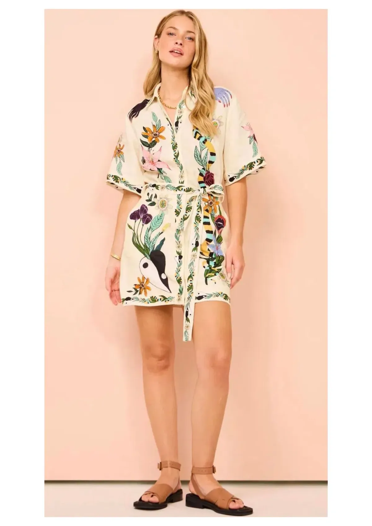 Alemais Meagan Mini Dress Print Size 6 for rent on The Volte - main image