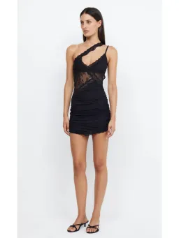 Bec & BridgeRia Asym Mini Dress Black Size AU 6 for rent on The Volte - image 2