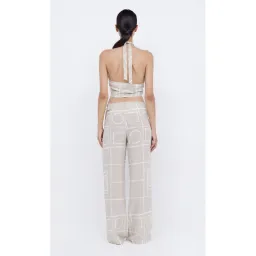 Bec & Bridge Salma Top Size 6 and Pants Size 8 Set in Beige for rent on The Volte - image 1