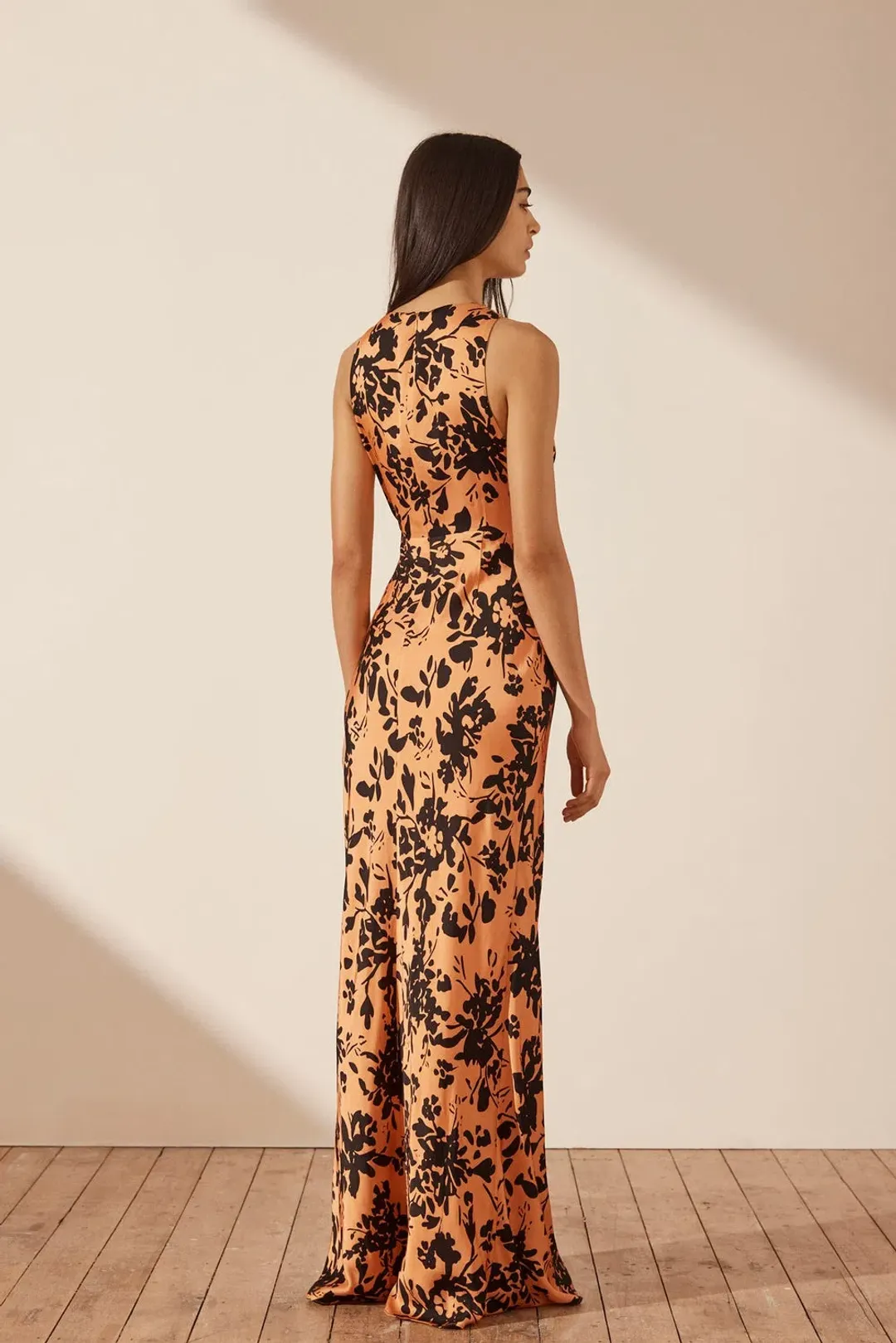 Shona Joy Solare Cut Out Front Maxi Dress Print Size 8 for rent on The Volte - main image