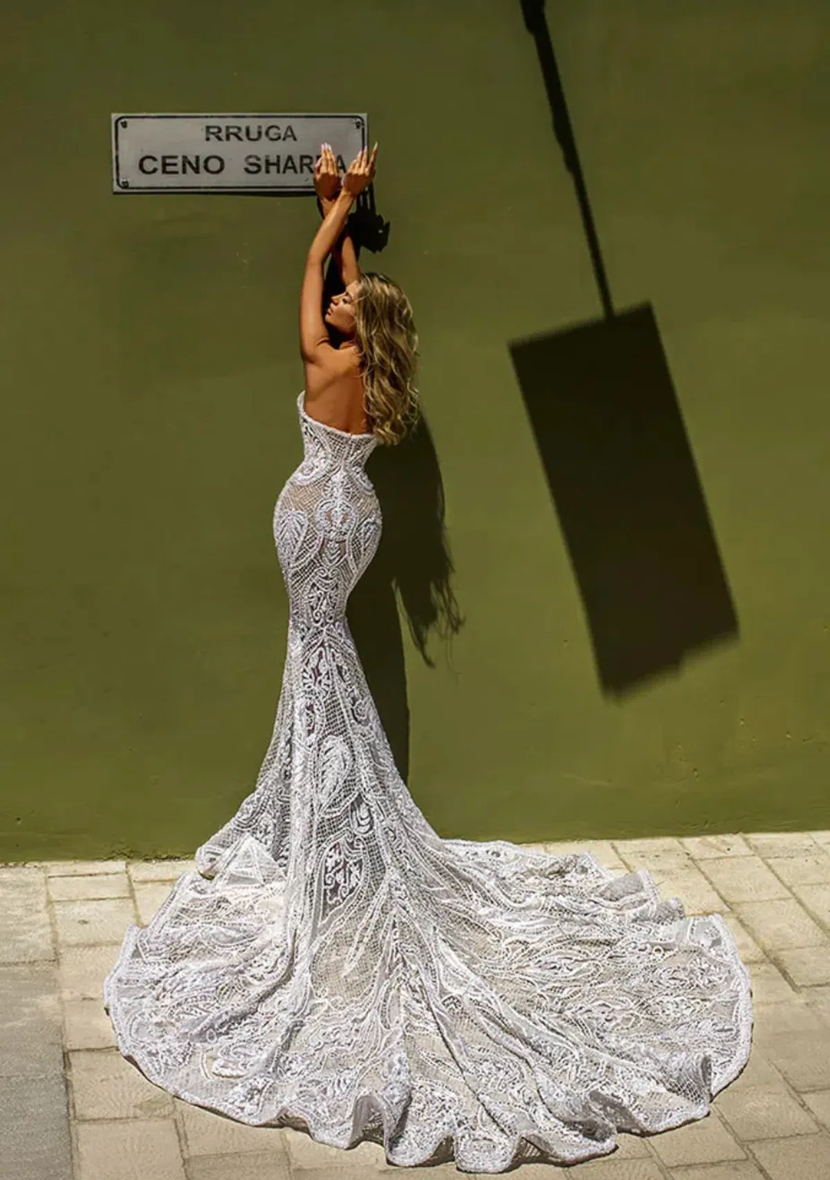 Albina Dyla Corset White Bridal Dress White Size 6 - Image 2