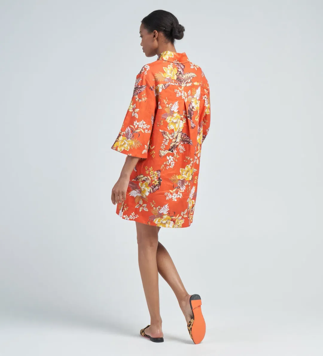 Zimmermann The Matchmaker Tunic Mini Dress in Red Tropical Floral Size 3 / AU 14 for rent on The Volte - main image