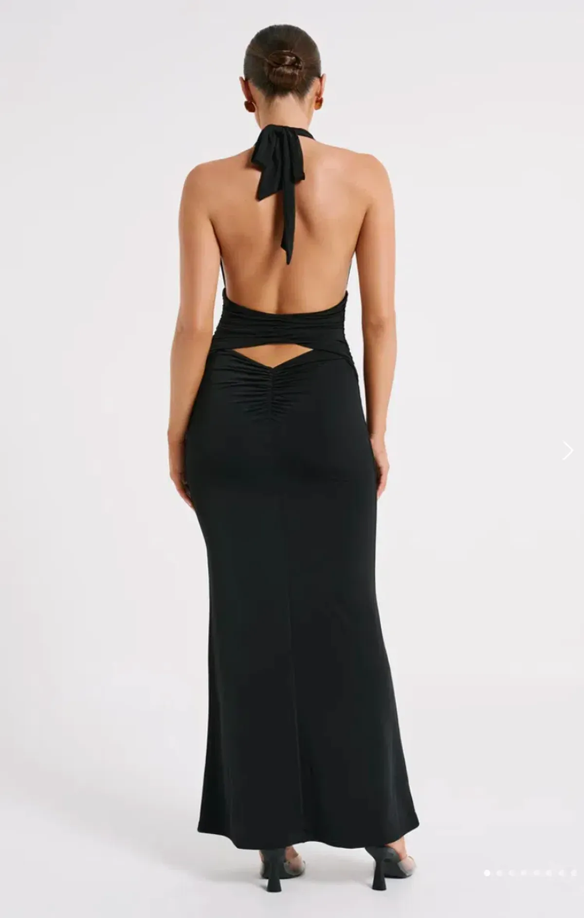 Meshki Jovanna Slinky Halter Maxi Dress Black Size 8 - Image 2