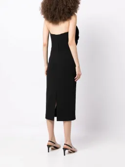 Rebecca Vallance Katie Strapless Midi Dress Black Size 10 for rent on The Volte - image 2