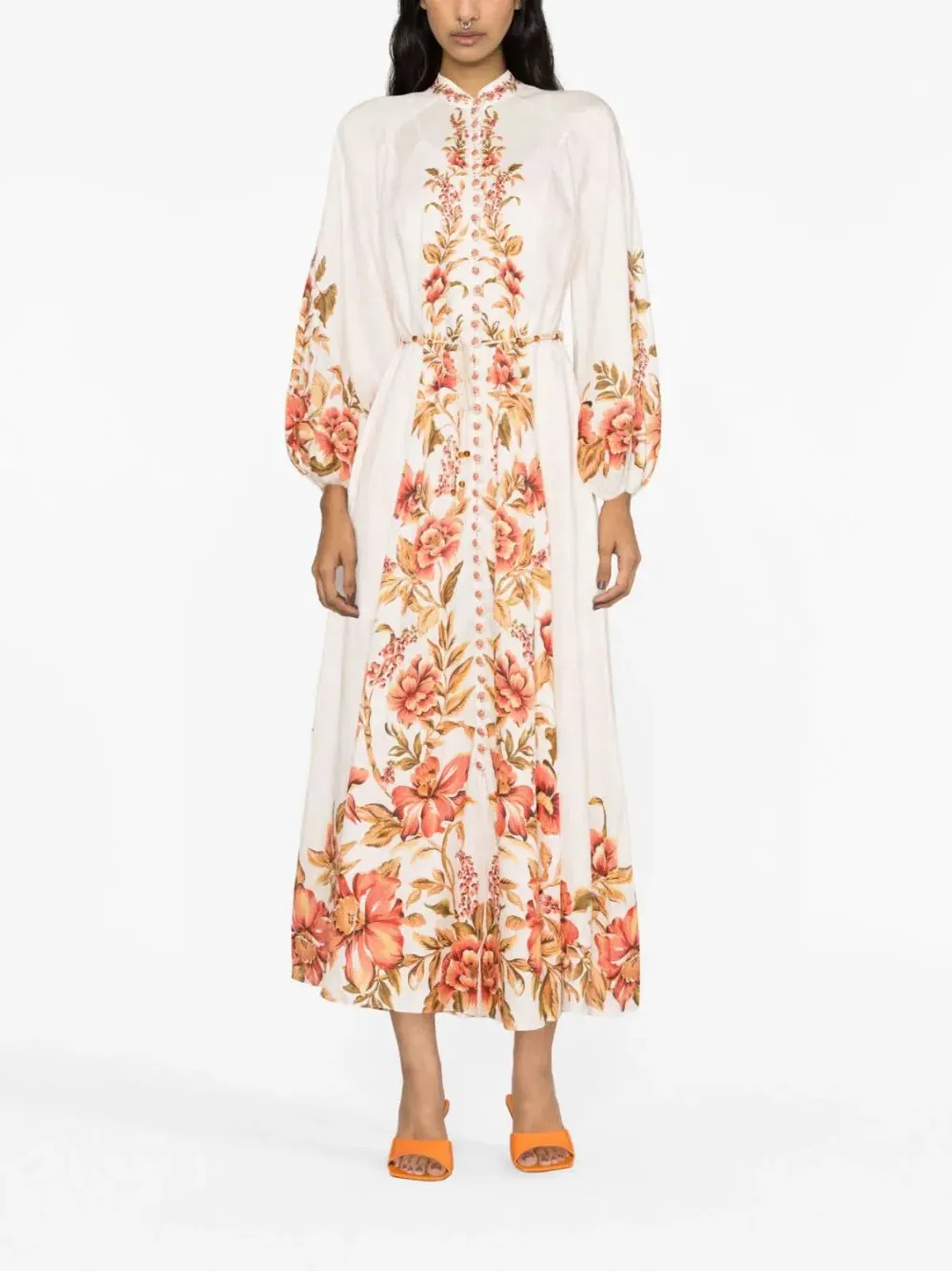 Zimmermann Vacay Billow Floral Midi Dress Floral Size 3 / AU 14 for rent on The Volte - main image