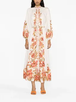Zimmermann Vacay Billow Floral Midi Dress Floral Size 3 / AU 14 for rent on The Volte - image 1