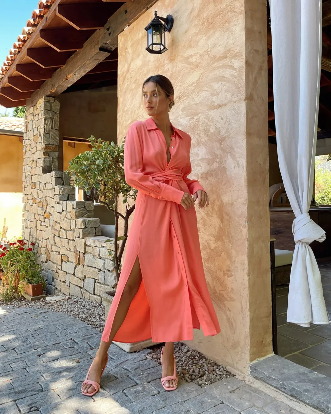 Sheike Paradiso Dress Orange Size 16 for rent on The Volte - main image