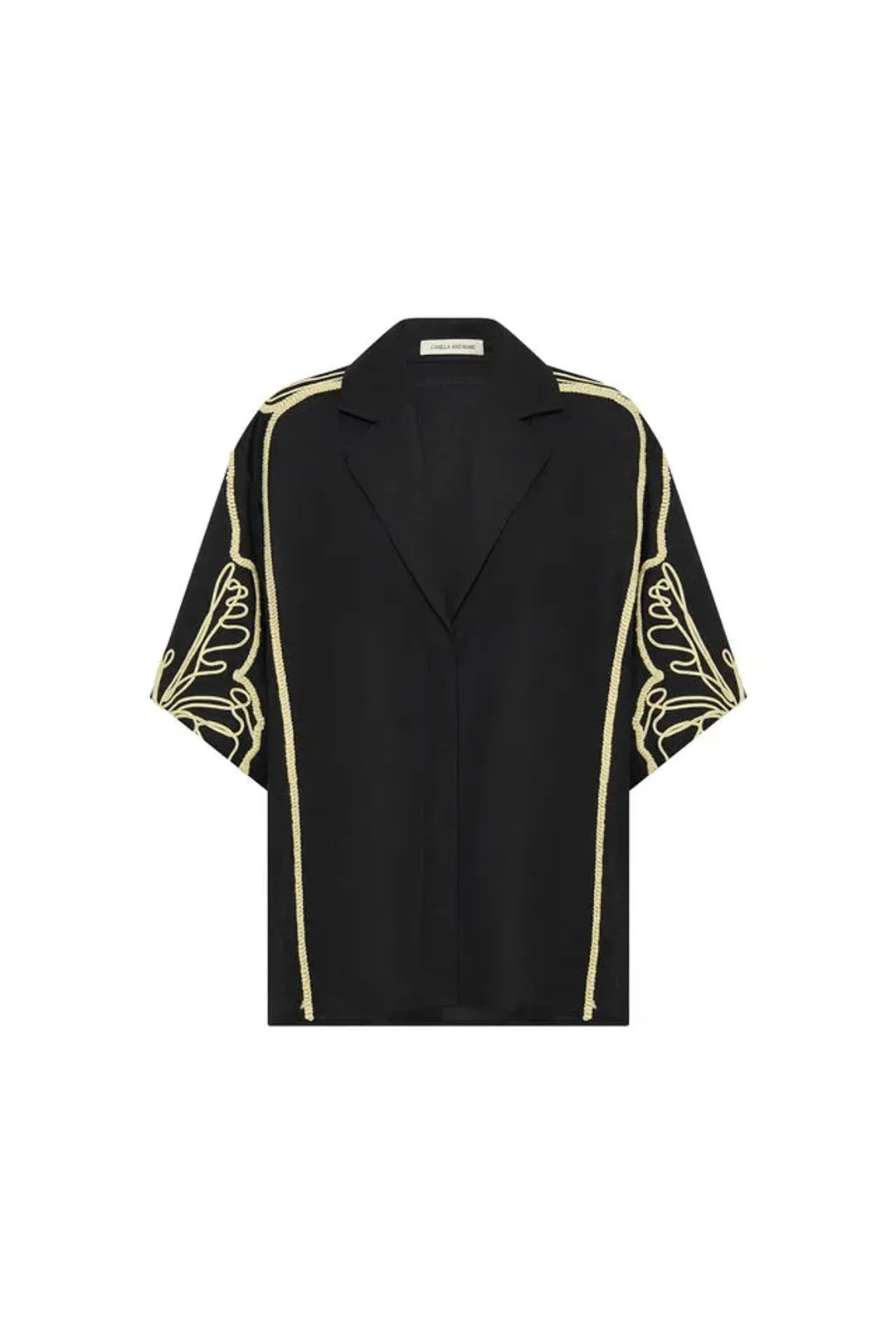 Camilla and Marc Lanza Shirt and Shorts Set Black Size 8 for rent on The Volte - main image