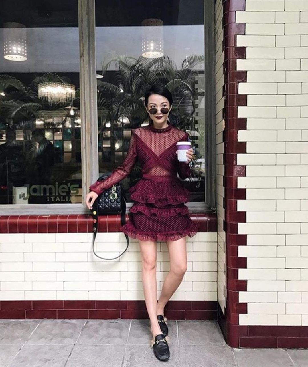 Self Portrait | Dot Mesh Teir Dress for rent on The Volte - main image