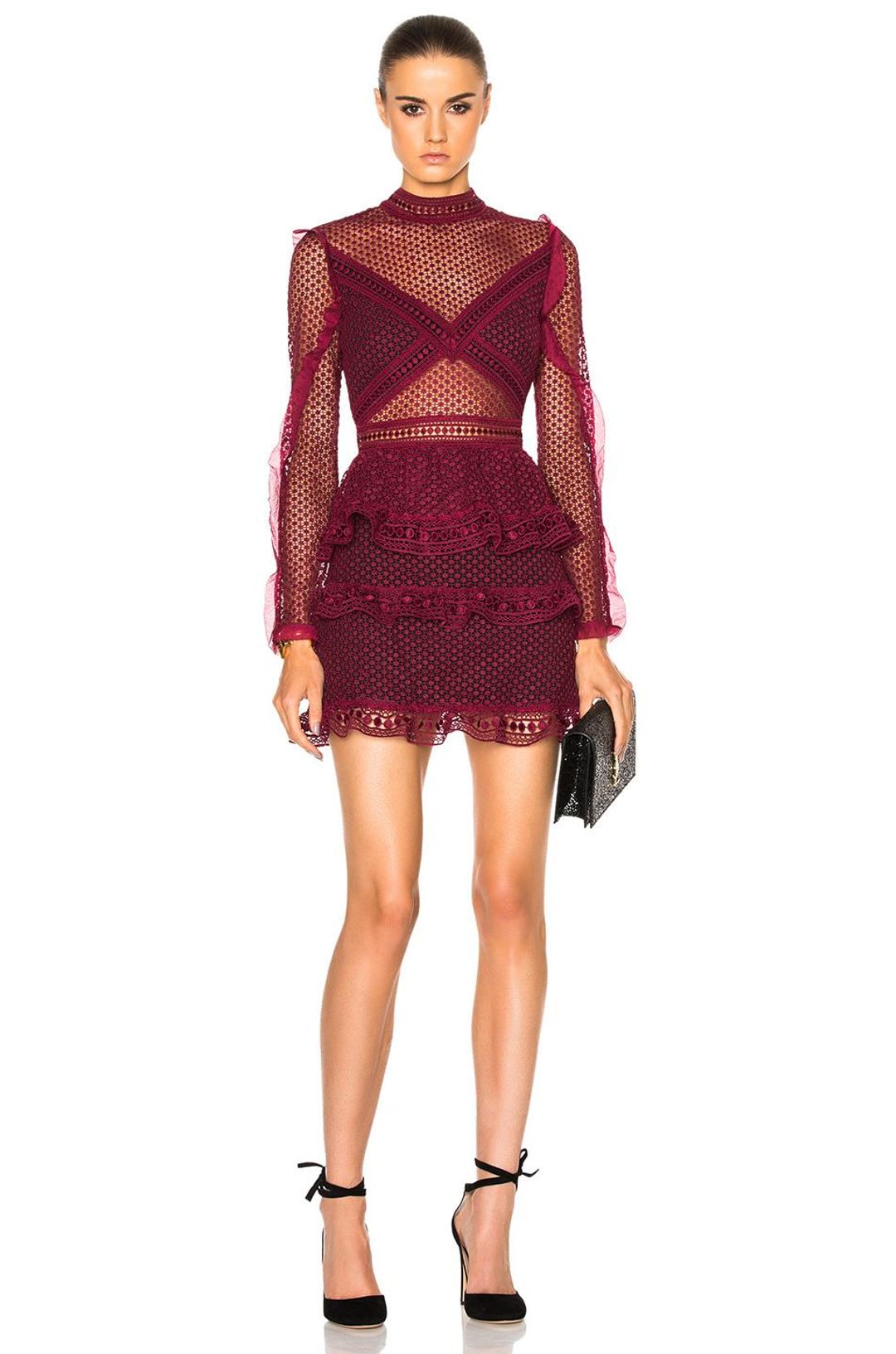 Self Portrait | Dot Mesh Teir Dress for rent on The Volte - main image