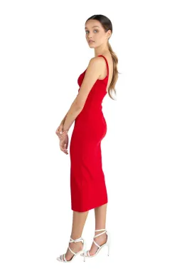 Bec & Bridge C'est Magnifique Midi Dress Red Size 8 for rent on The Volte - image 2