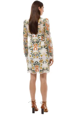 Thurley Vasette Lace Mini Dress Floral Size 8 for rent on The Volte - image 3